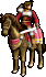 Player horseman in the enemy palette have lighter brown hair.