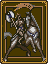 The generic Axe Knight portrait in Genealogy of the Holy War.