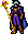 Forseti's battle sprite, wielding the Valkyrie Staff, in Genealogy of the Holy War.