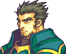 Beta portrait of Gilliam from Fire Emblem: The Sacred Stones