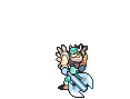 Bartre performing a critical hit with an axe as a Warrior in The Binding Blade.