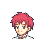 An approximation of Roy's portrait from The Blazing Blade as it appears on GBA hardware.