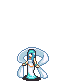 Dancing animation of Ninian in The Blazing Blade.