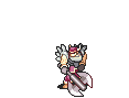 Gheb performing a critical hit with an axe as a Warrior in The Sacred Stones.