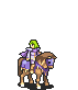 L'Arachel attacking with anima magic as a Mage Knight in The Sacred Stones.