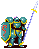 Lang's battle sprite in Mystery of the Emblem.