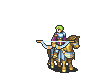 Gerik attacking with an bow as a Ranger in The Sacred Stones.
