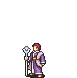 Riev performing a critical hit with light magic as a Bishop in The Sacred Stones.