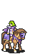 L'Arachel performing a critical hit with anima magic as a Mage Knight in The Sacred Stones.