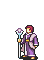 Riev attacking with light magic as a Bishop in The Sacred Stones.