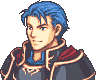 An approximation of Hector's portrait from The Blazing Blade as it appears on GBA hardware.