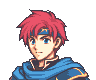 An approximation of Roy's portrait from The Binding Blade as it appears on GBA hardware.
