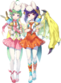 Artwork of Myrrh: Spring Harmony, a Duo Hero of which Nah is a part, from Heroes.