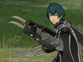 Byleth wielding Iron Gauntlets in Three Houses.