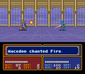 An enemy Mage casting Fire in Mystery of the Emblem.