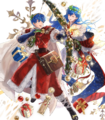 Artwork of Marth: Royal Altean Duo from Heroes.