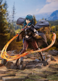 The female Byleth statuette with the Sword of the Creator extended.