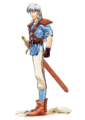 Artwork of Troude from Fire Emblem: Thracia 776.
