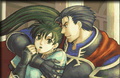 An earlier version of Hector and Lyn from Fire Emblem Museum[dead link].
