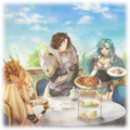 Artwork of Céline and her retainers from Engage's credits.