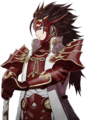High-quality artwork of Ryoma's portrait from Fates.