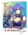 Celebratory artwor of Ursula for Cipher's 2nd anniversary.