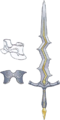 Concept artwork of a Lightning Sword from Echoes: Shadows of Valentia.