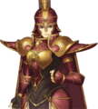 The generic female Gold Knight portrait in Echoes: Shadows of Valentia.