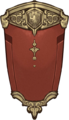 Concept artwork of the Emperor Shield from Echoes: Shadows of Valentia.