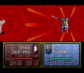 Nanna attacking at range with the Lands Sword in Thracia 776.