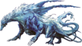 Artwork of Miradona's dragon form from TearRing Saga: Yutona Heroes War Chronicles.