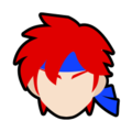 Roy's stock icon from Super Smash Bros. Ultimate.
