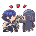 Meet the Heroes artwork of Chrom and Robin.