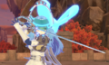 Yunaka wielding a Rapier (Marth variant) in Engage.