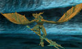 A deathgoyle as it appears in battle in Echoes: Shadows of Valentia.