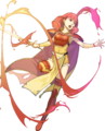 Artwork of Celica: Warrior Priestess from Heroes.