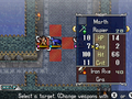 The combat forecast in Shadow Dragon.