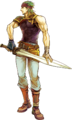 Artwork of Gerik from The Sacred Stones.