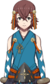 Hayato's Live2D model from Fates.