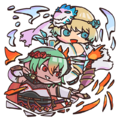 Fjorm in artwork of Laegjarn: Flame and Frost.
