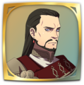 Portrait of Lord Arundel from Three Houses used in 2020's Choose Your Legends site.