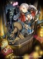 Artwork of Nina as an Outlaw in Fire Emblem Cipher.