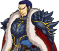 Large portrait of Ashnard in Path of Radiance.