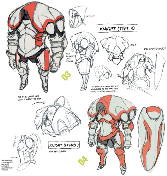 File:FEA Knight enemy concept sheet.png