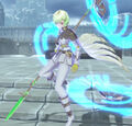 Citrinne wielding a Master Lance in Engage.