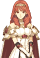 Celica's portrait, after promoting to Princess, in Echoes: Shadows of Valentia.