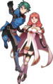 Artwork of Alm and Celica for Expo II.