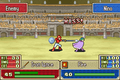 Nino in an arena match in The Blazing Blade.