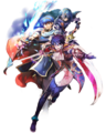 Artwork of Marth, Lucina and Itsuki from Cipher.