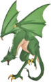 Artwork of a wyvern from the Trading Card Game.